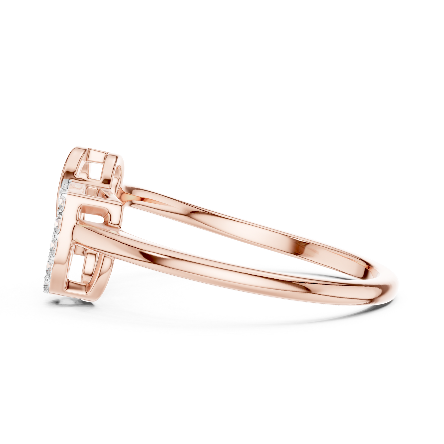Mixed Shape Lab Grown Diamond Halo Ring