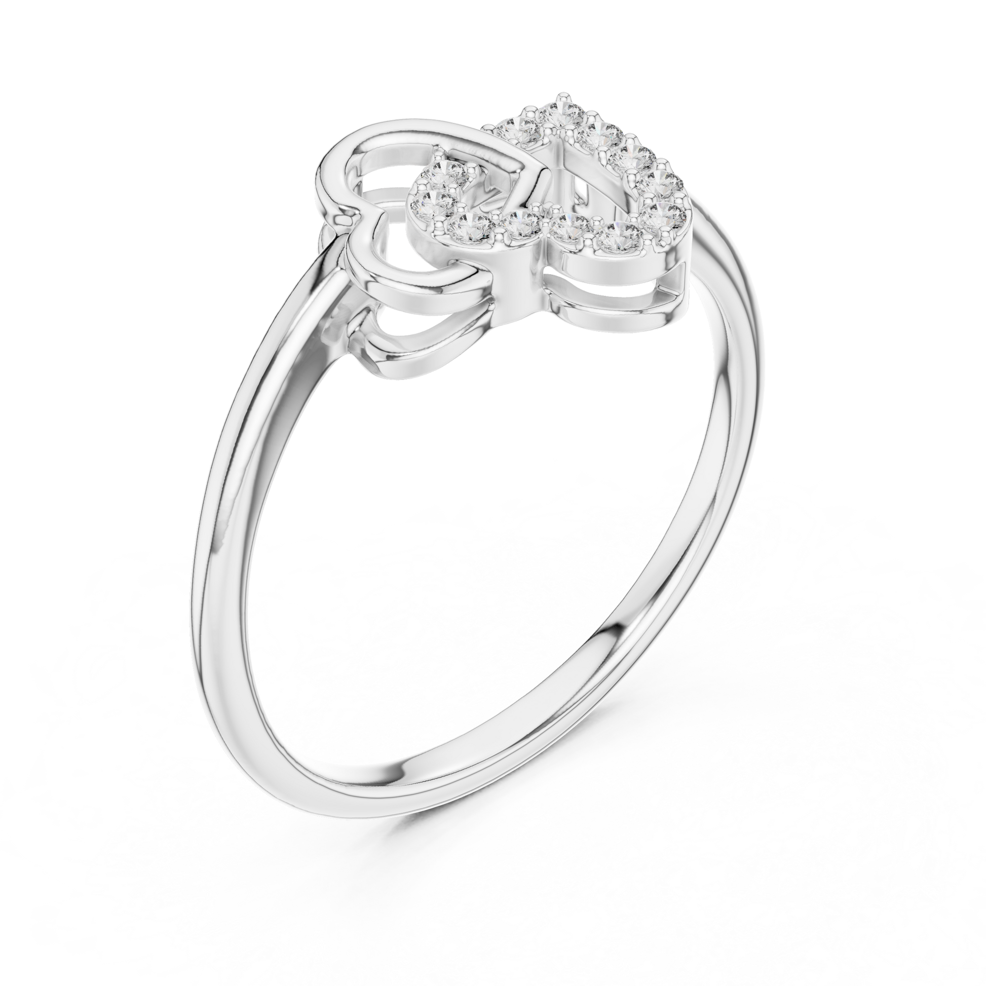 Mixed Shape Lab Grown Diamond Halo Ring