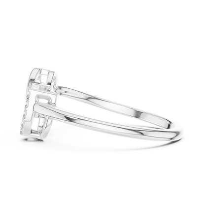 Mixed Shape Lab Grown Diamond Halo Ring
