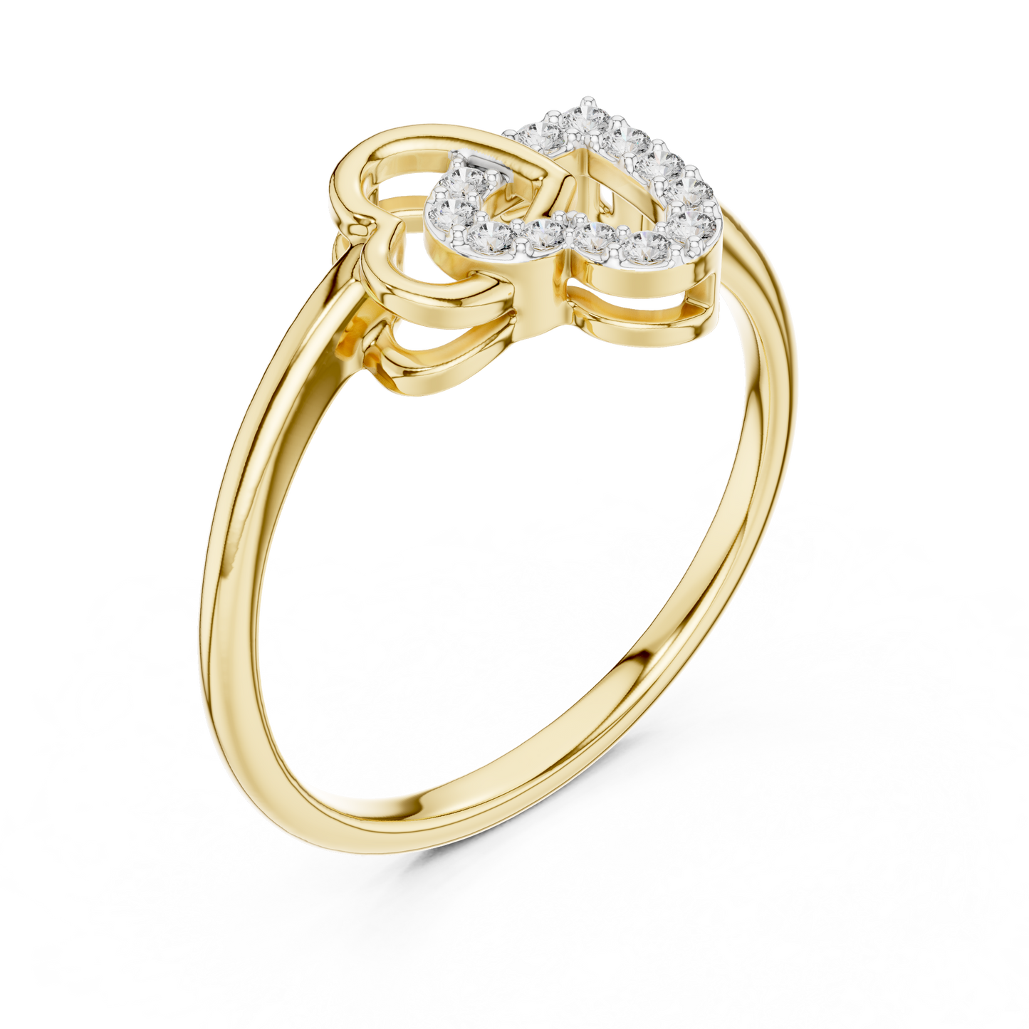 Mixed Shape Lab Grown Diamond Halo Ring