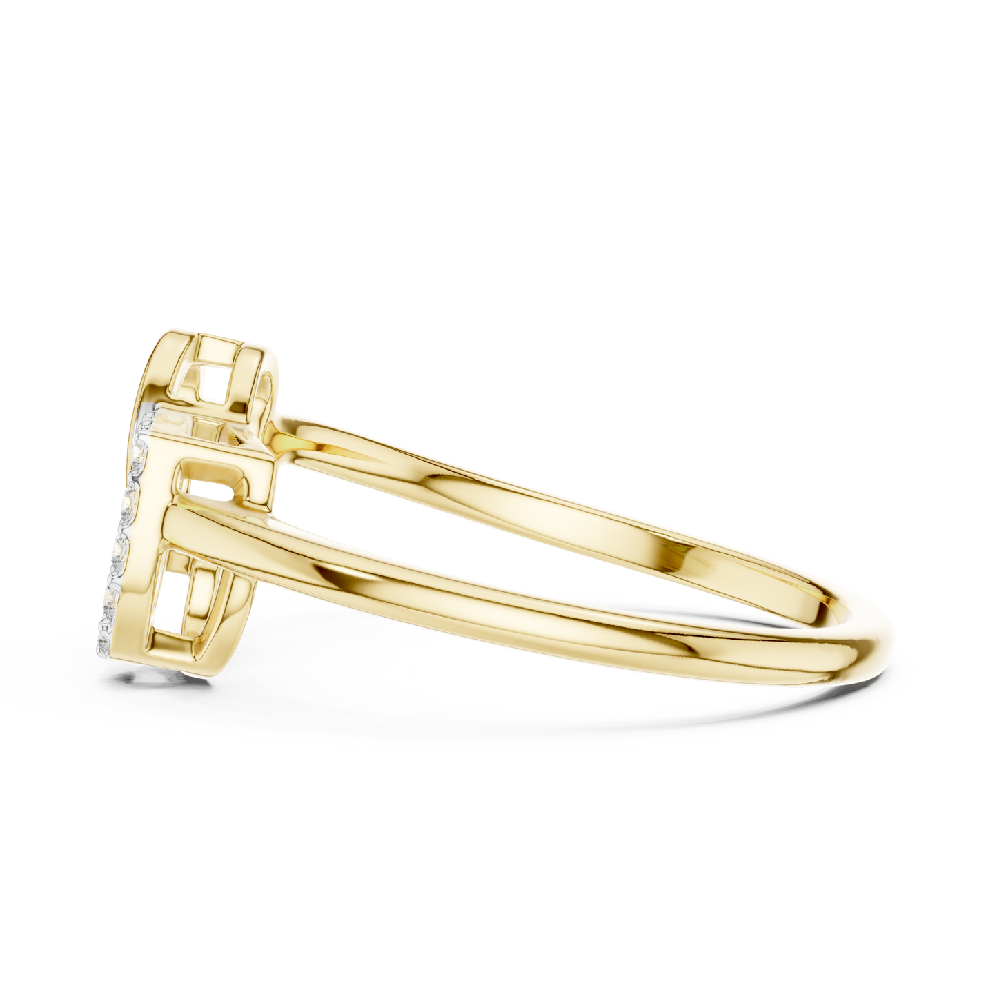 Mixed Shape Lab Grown Diamond Halo Ring