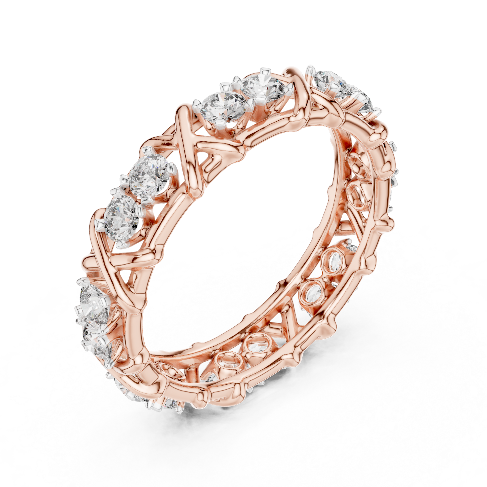 Mixed Shape Lab Grown Diamond Eternity Ring