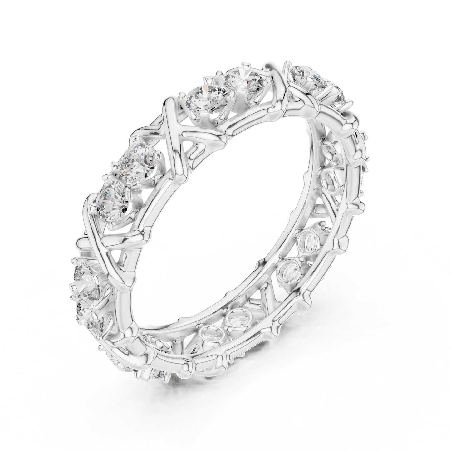 Mixed Shape Lab Grown Diamond Eternity Ring