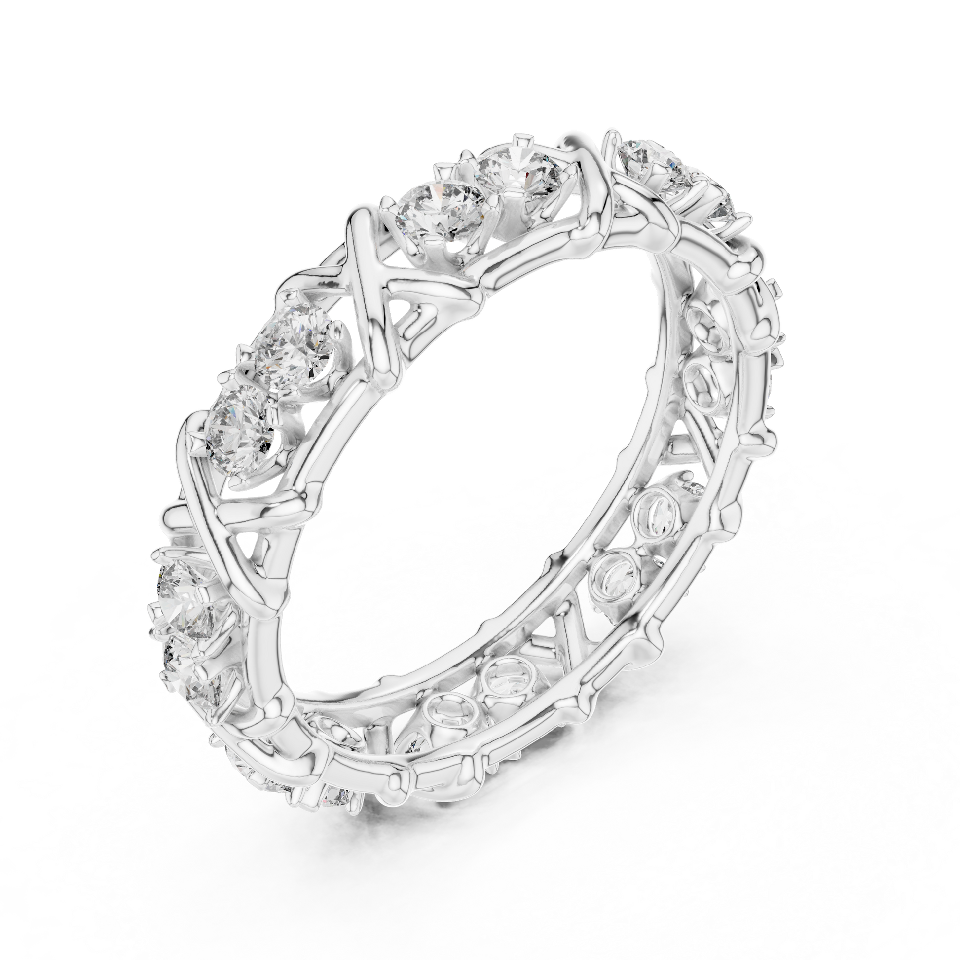 Mixed Shape Lab Grown Diamond Eternity Ring