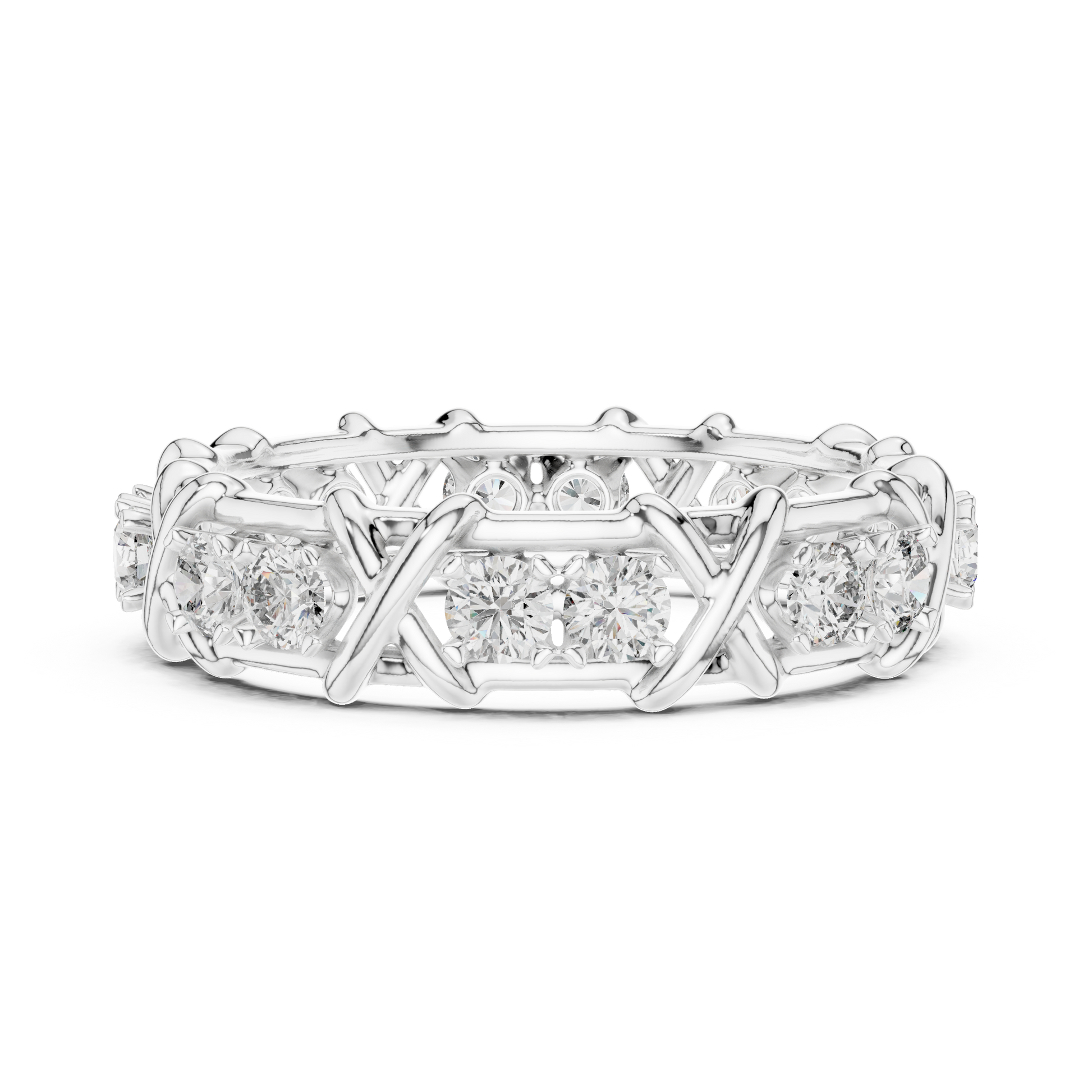 Mixed Shape Lab Grown Diamond Eternity Ring