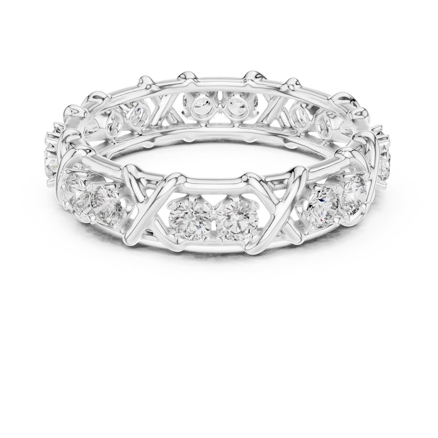 Mixed Shape Lab Grown Diamond Eternity Ring