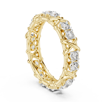 Mixed Shape Lab Grown Diamond Eternity Ring
