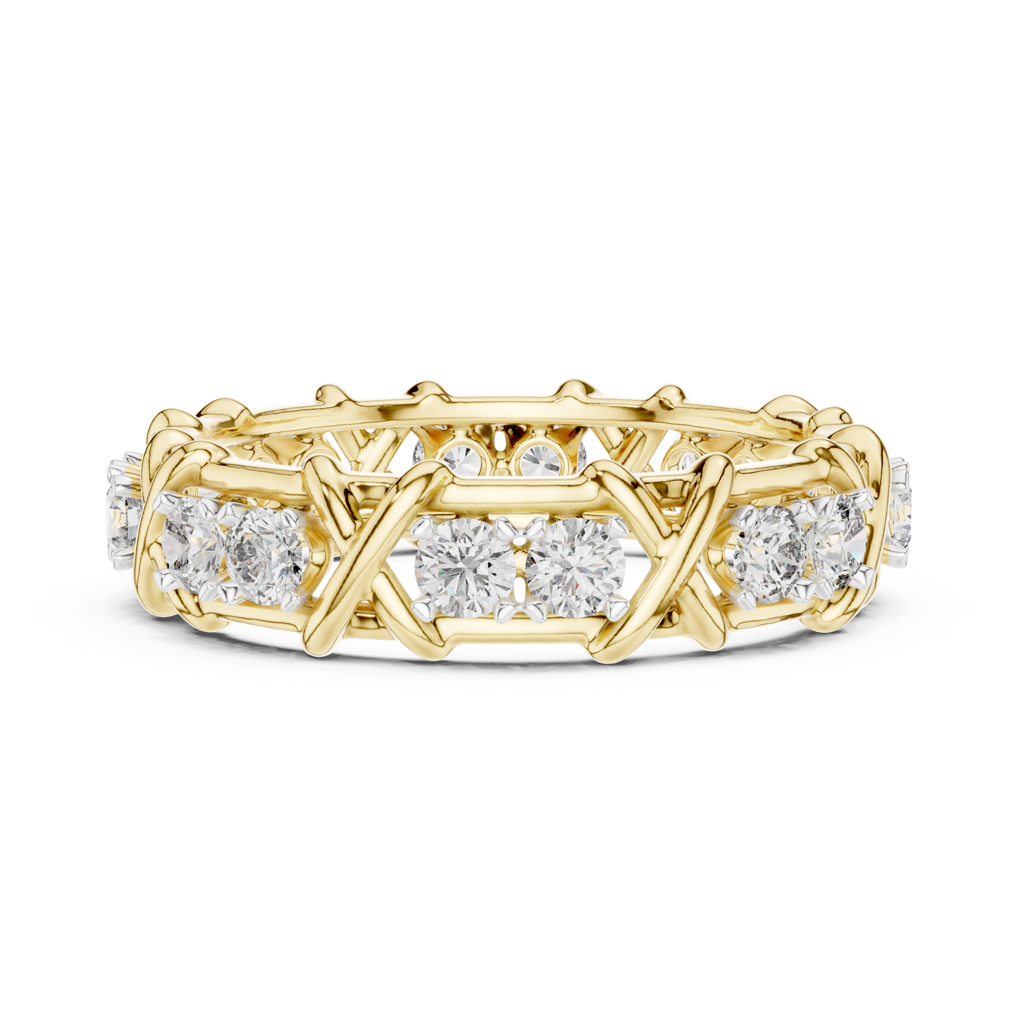 Mixed Shape Lab Grown Diamond Eternity Ring