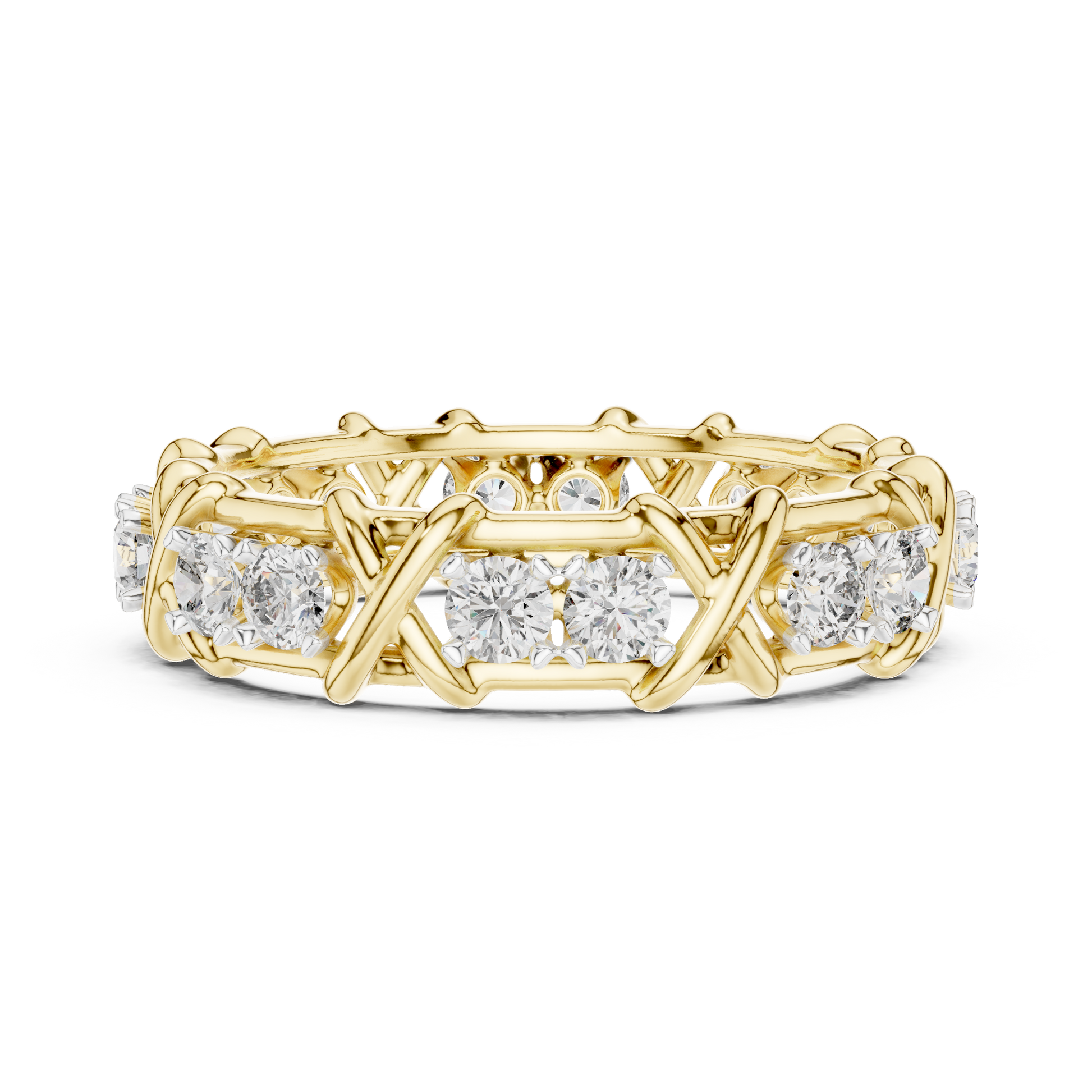 Mixed Shape Lab Grown Diamond Eternity Ring
