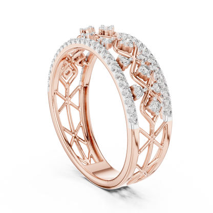 Mixed Shape Lab Grown Diamond Halo Ring