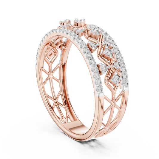 Mixed Shape Lab Grown Diamond Halo Ring