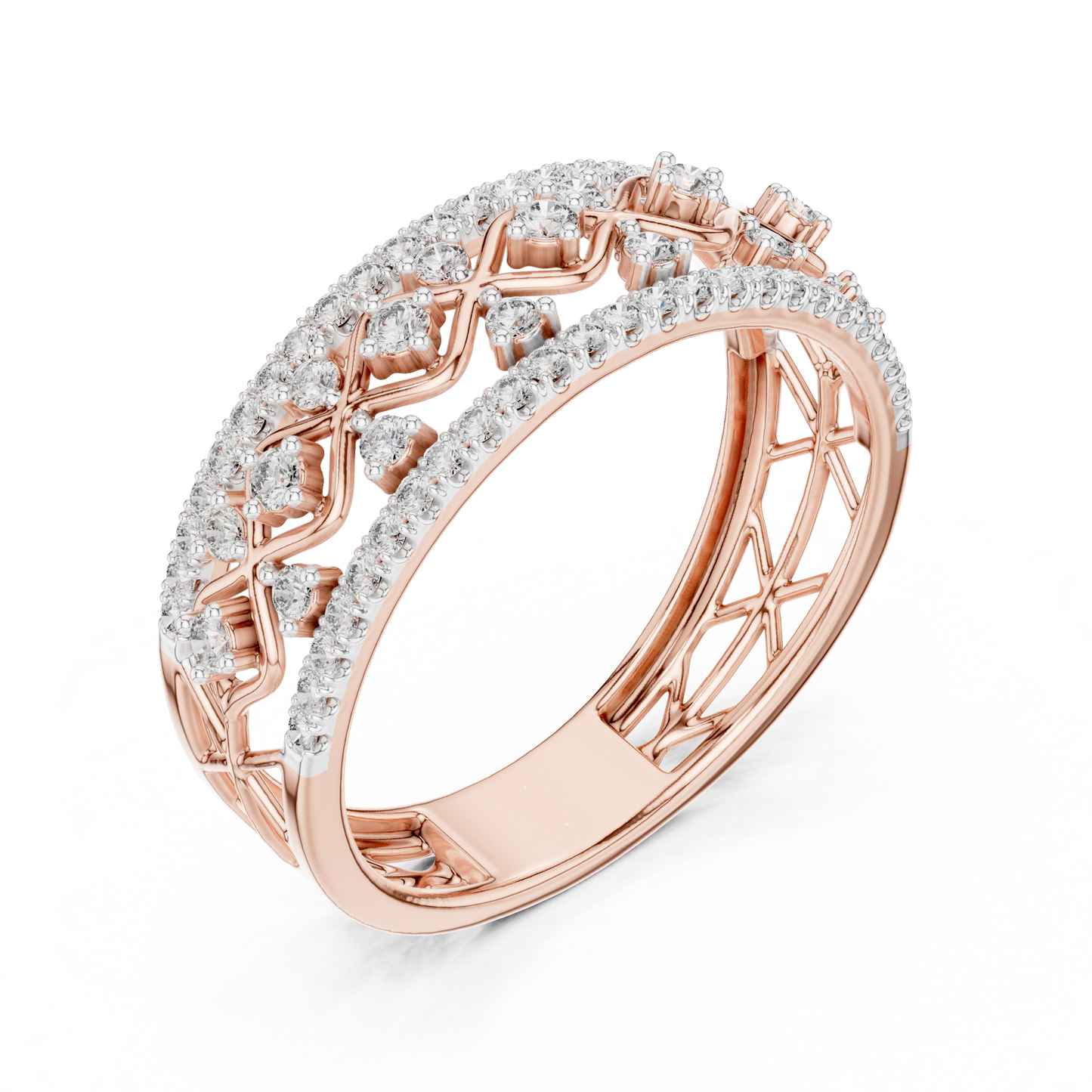 Mixed Shape Lab Grown Diamond Halo Ring
