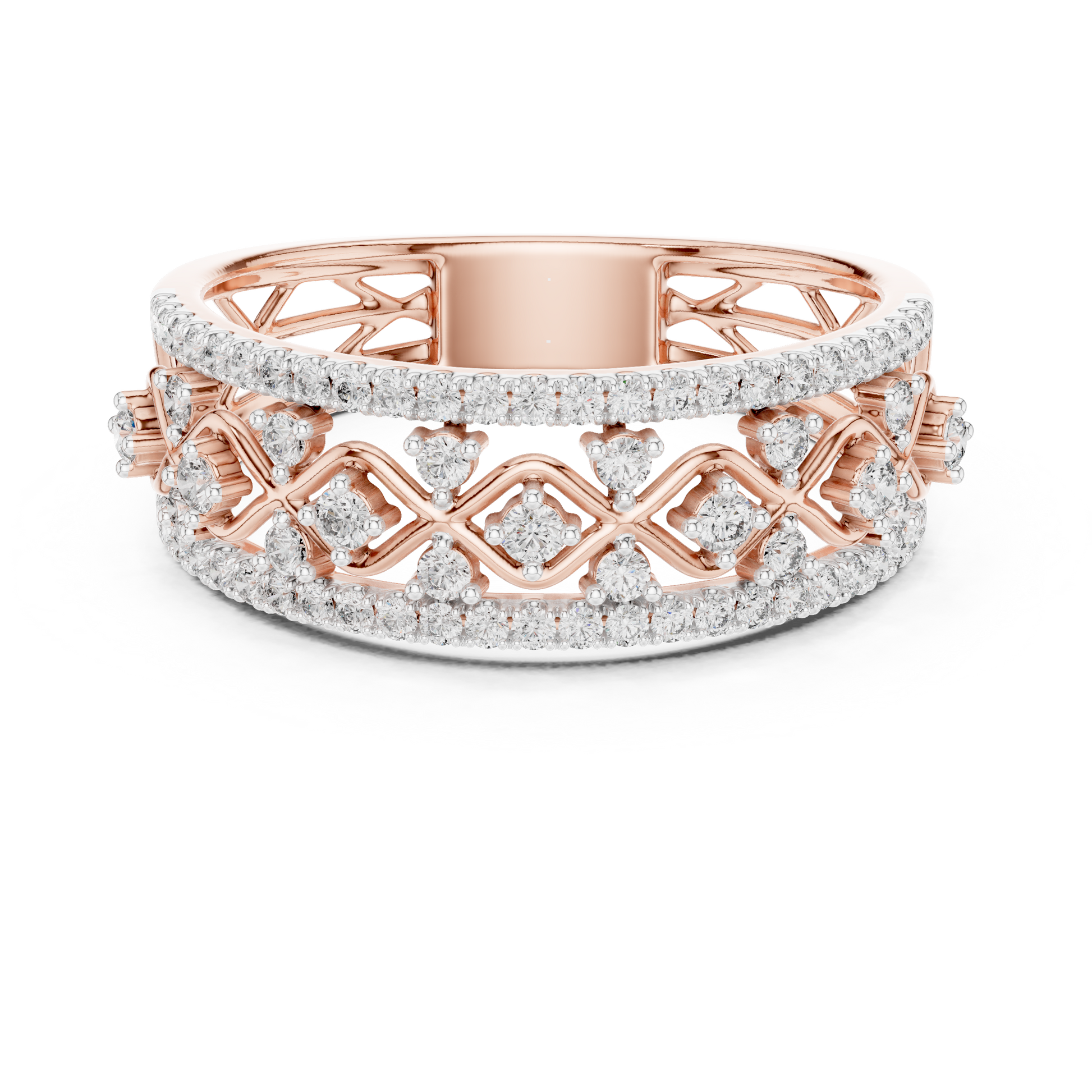 Mixed Shape Lab Grown Diamond Halo Ring