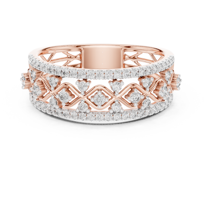 Mixed Shape Lab Grown Diamond Halo Ring