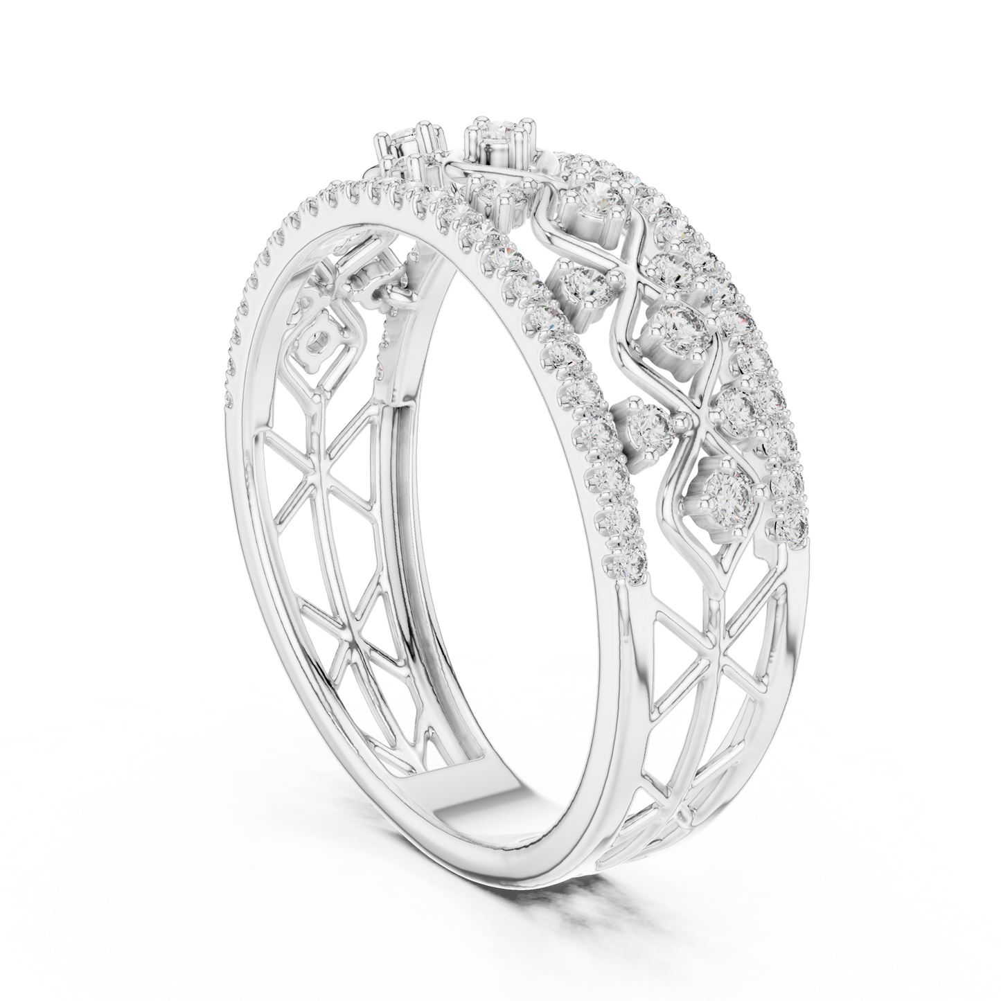 Mixed Shape Lab Grown Diamond Halo Ring