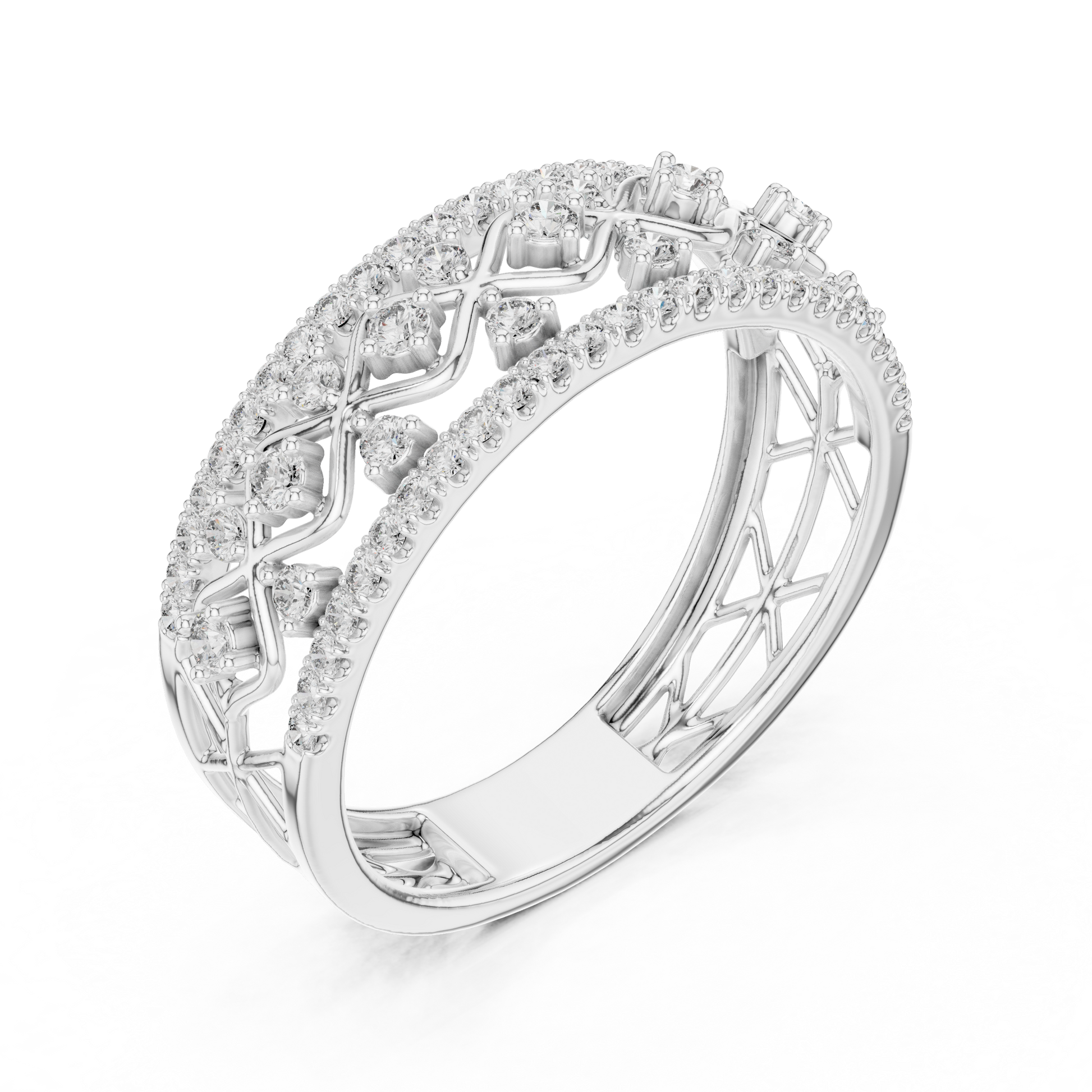 Mixed Shape Lab Grown Diamond Halo Ring
