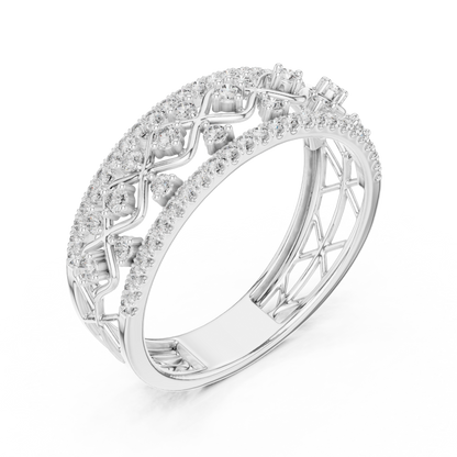 Mixed Shape Lab Grown Diamond Halo Ring