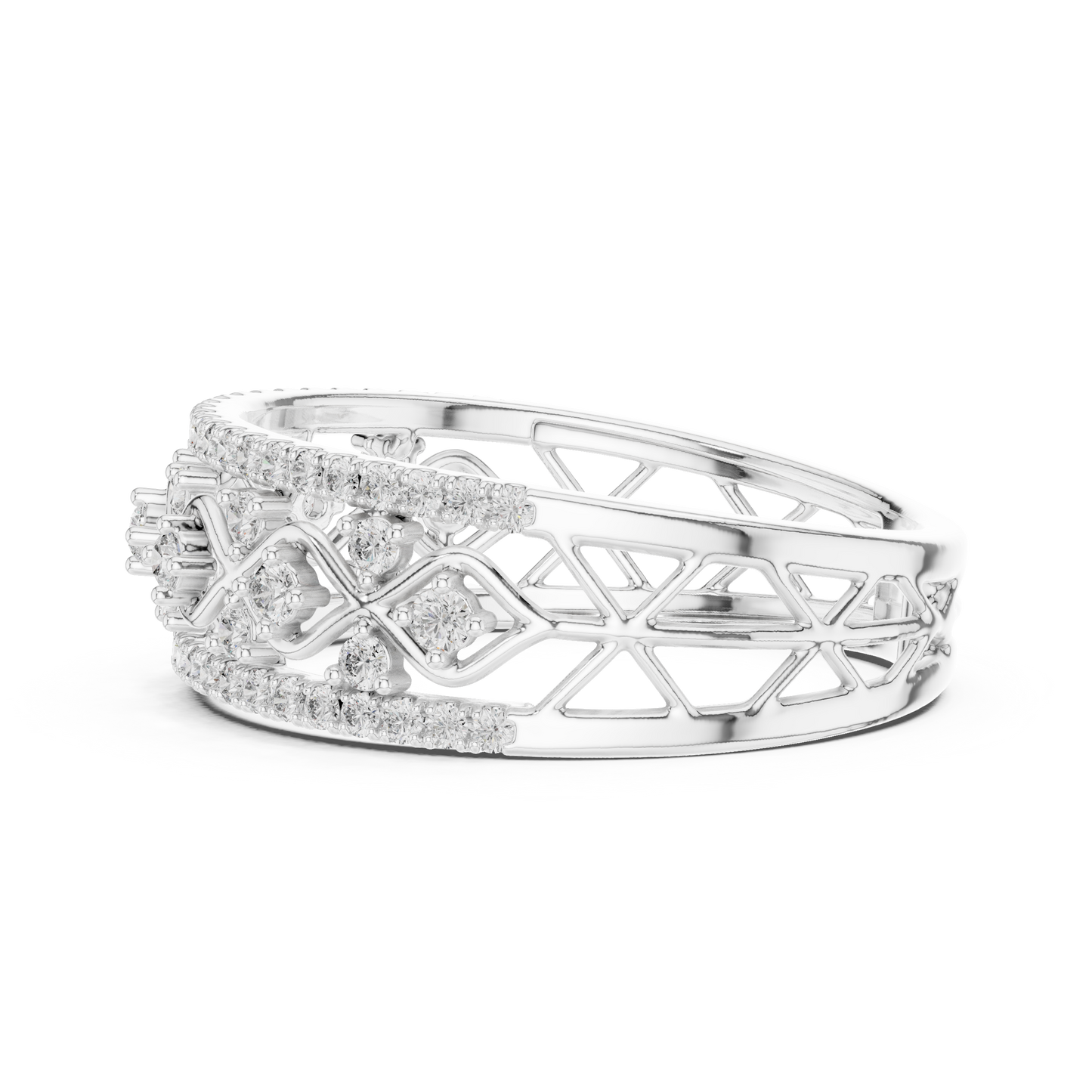 Mixed Shape Lab Grown Diamond Halo Ring