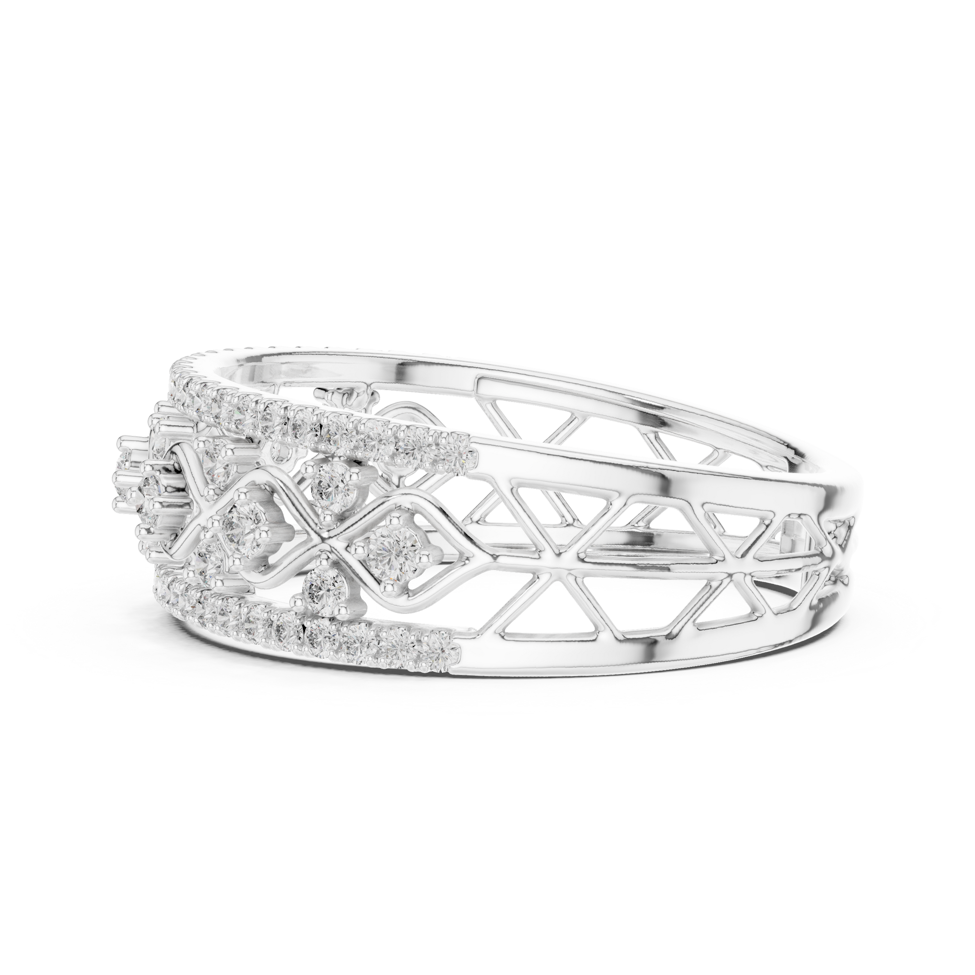 Mixed Shape Lab Grown Diamond Halo Ring