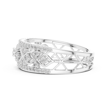 Mixed Shape Lab Grown Diamond Halo Ring