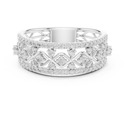 Mixed Shape Lab Grown Diamond Halo Ring