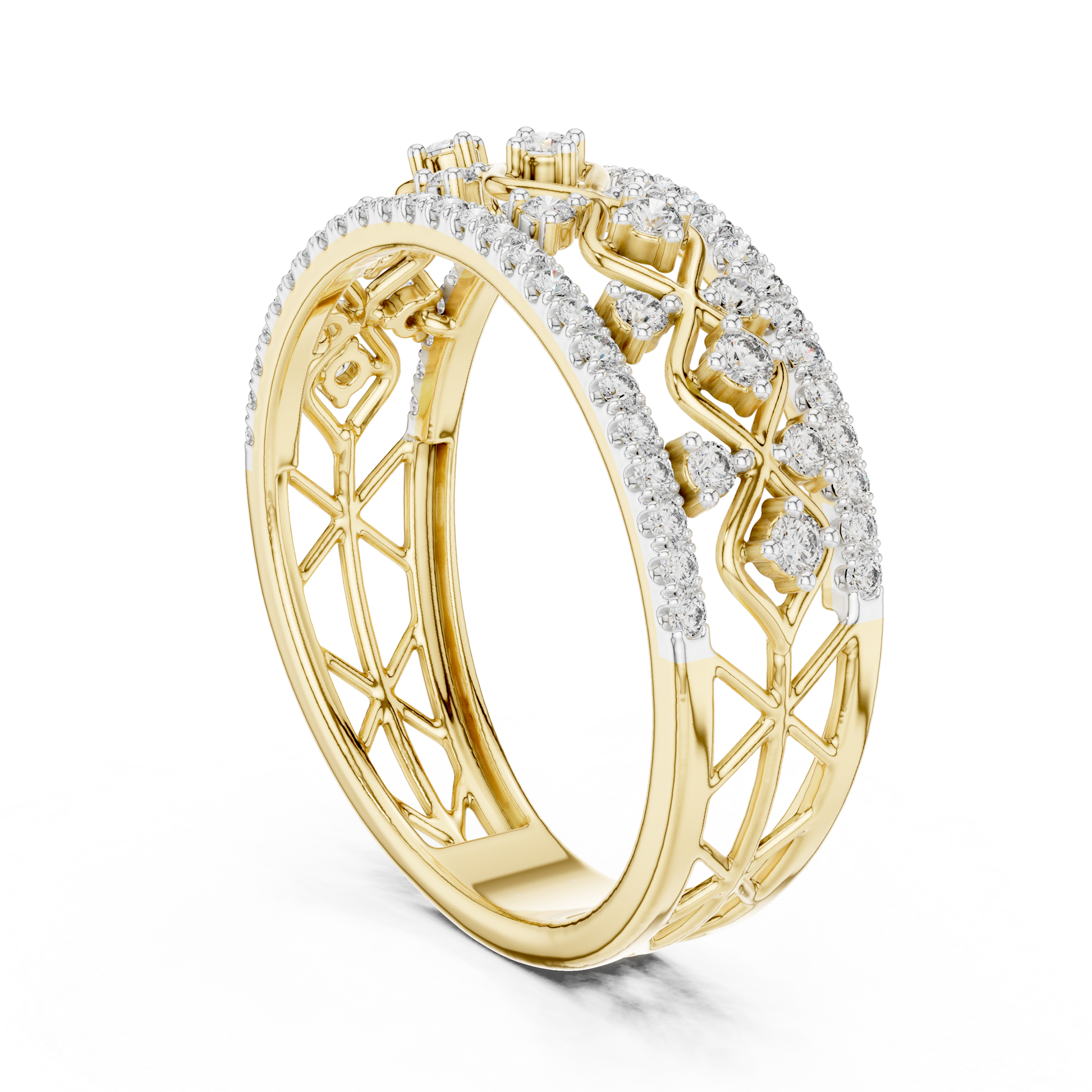 Mixed Shape Lab Grown Diamond Halo Ring