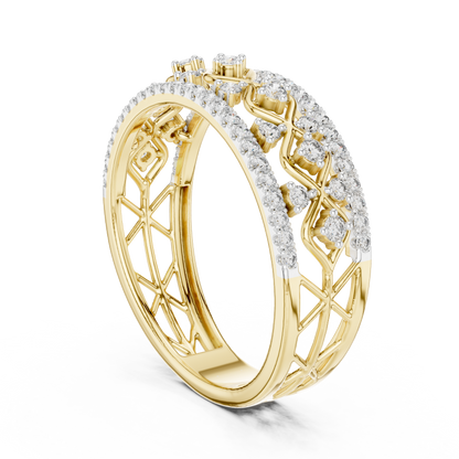Mixed Shape Lab Grown Diamond Halo Ring