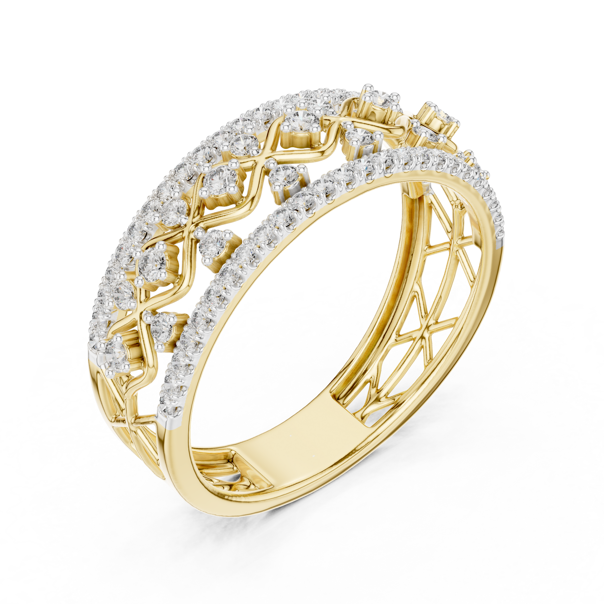 Mixed Shape Lab Grown Diamond Halo Ring