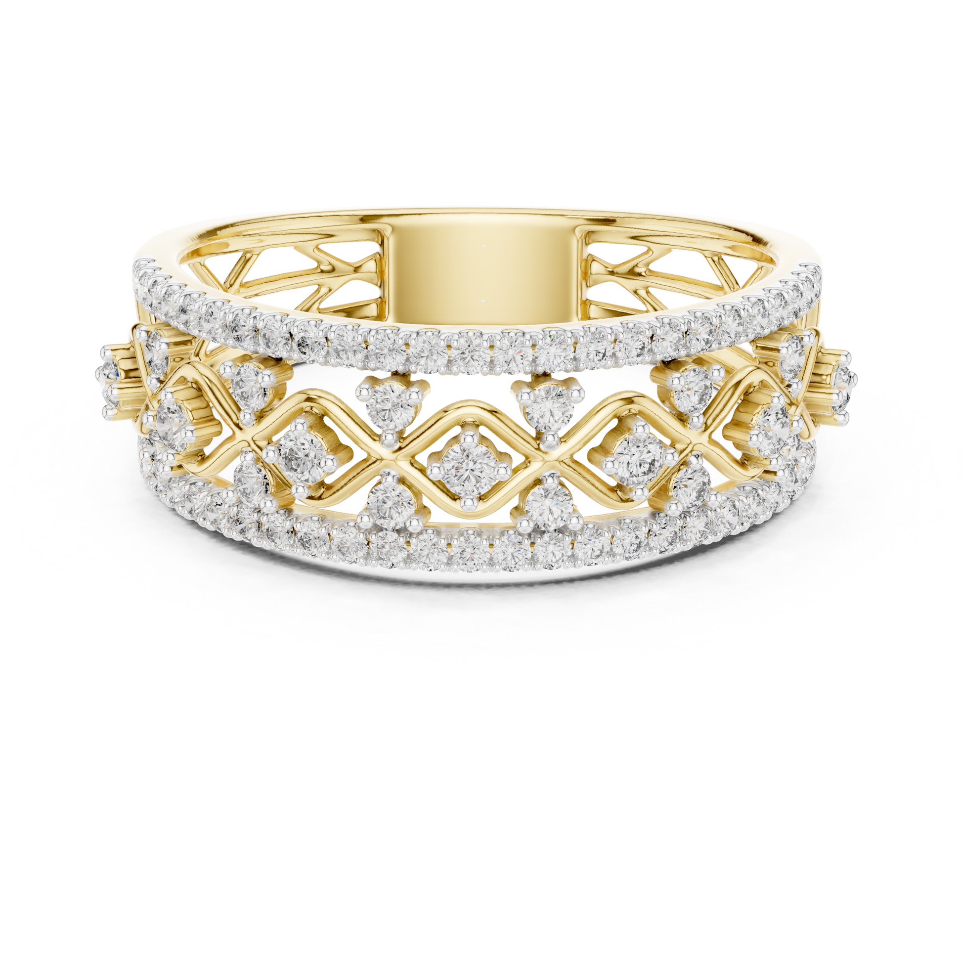 Mixed Shape Lab Grown Diamond Halo Ring