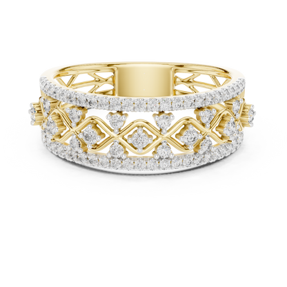 Mixed Shape Lab Grown Diamond Halo Ring