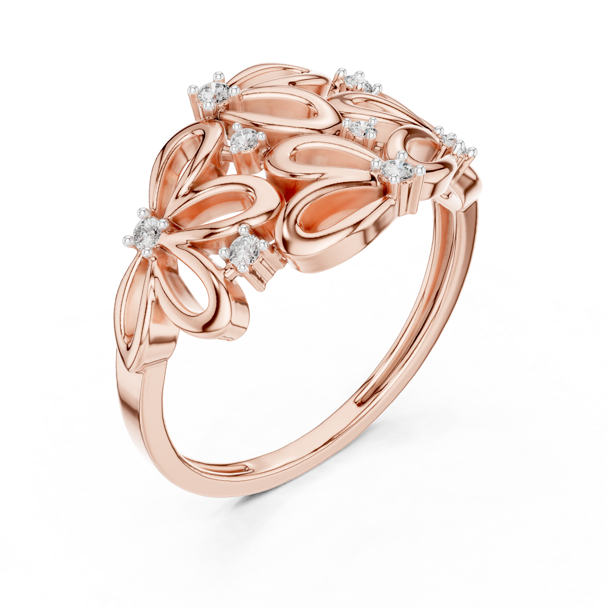 Mixed Shape Lab Grown Diamond Halo Ring