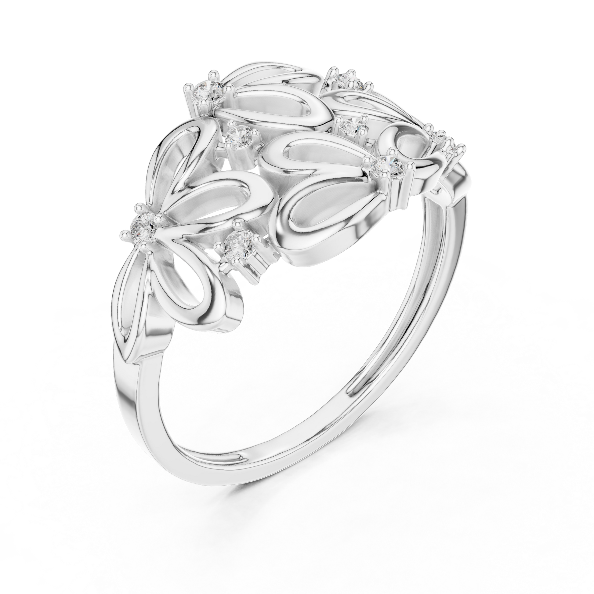 Mixed Shape Lab Grown Diamond Halo Ring