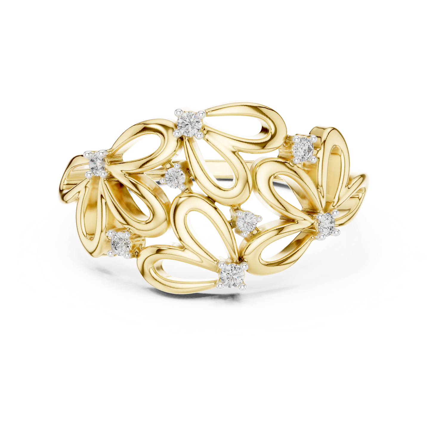 Mixed Shape Lab Grown Diamond Halo Ring