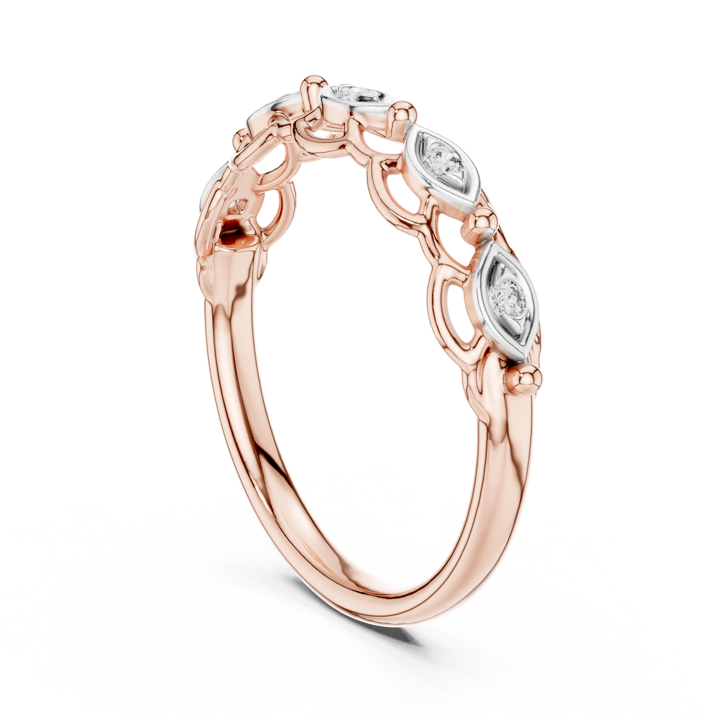Mixed Shape Lab Grown Diamond Side Stone Ring