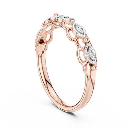 Mixed Shape Lab Grown Diamond Side Stone Ring
