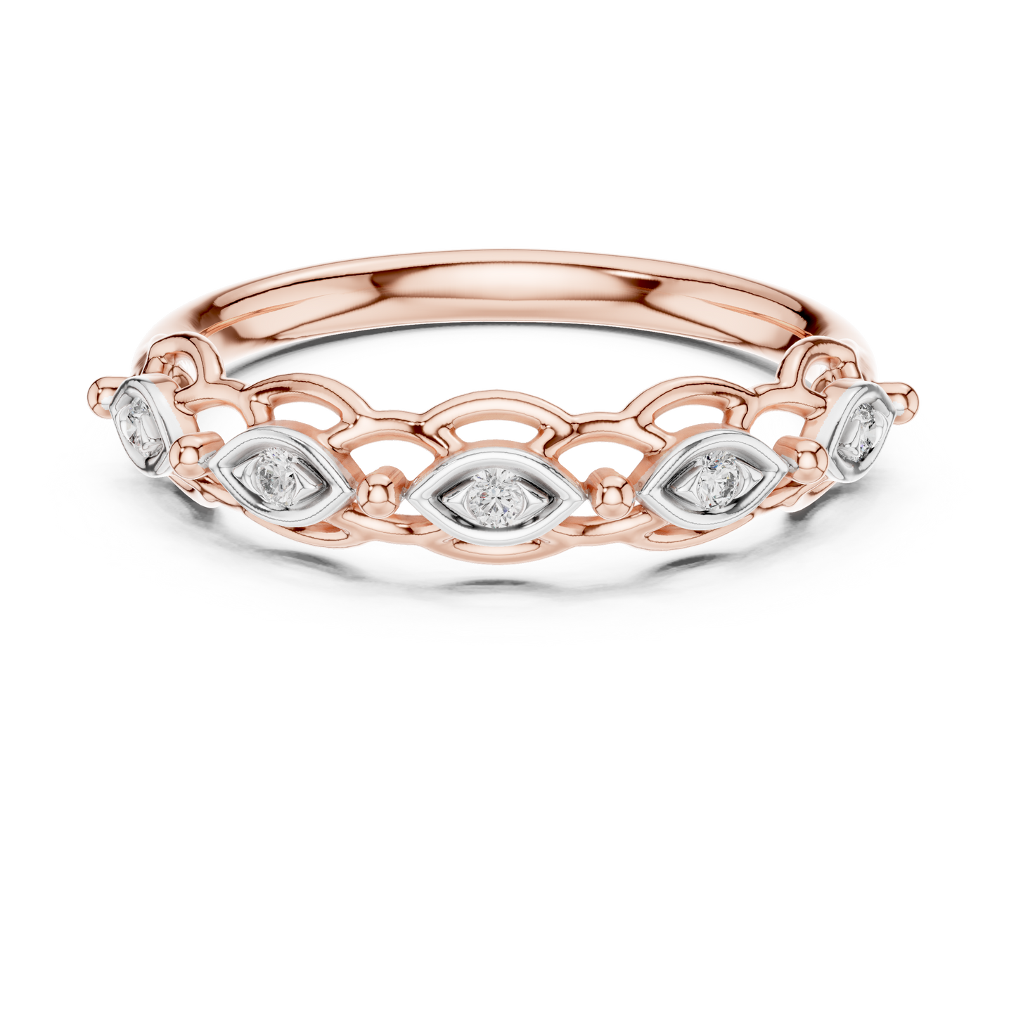 Mixed Shape Lab Grown Diamond Side Stone Ring