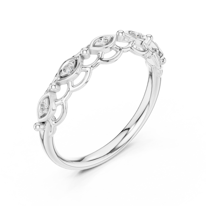 Mixed Shape Lab Grown Diamond Side Stone Ring