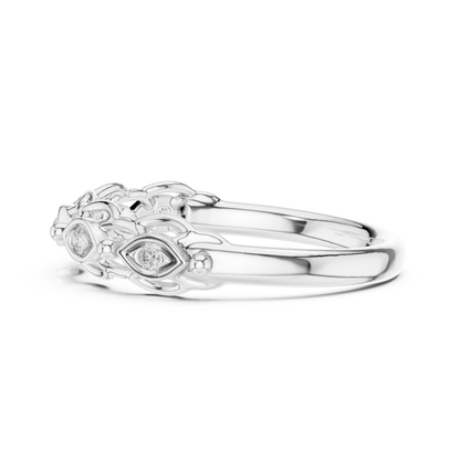 Mixed Shape Lab Grown Diamond Side Stone Ring