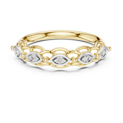 Mixed Shape Lab Grown Diamond Side Stone Ring