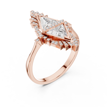 Round Halo Lab Grown Diamond Ring