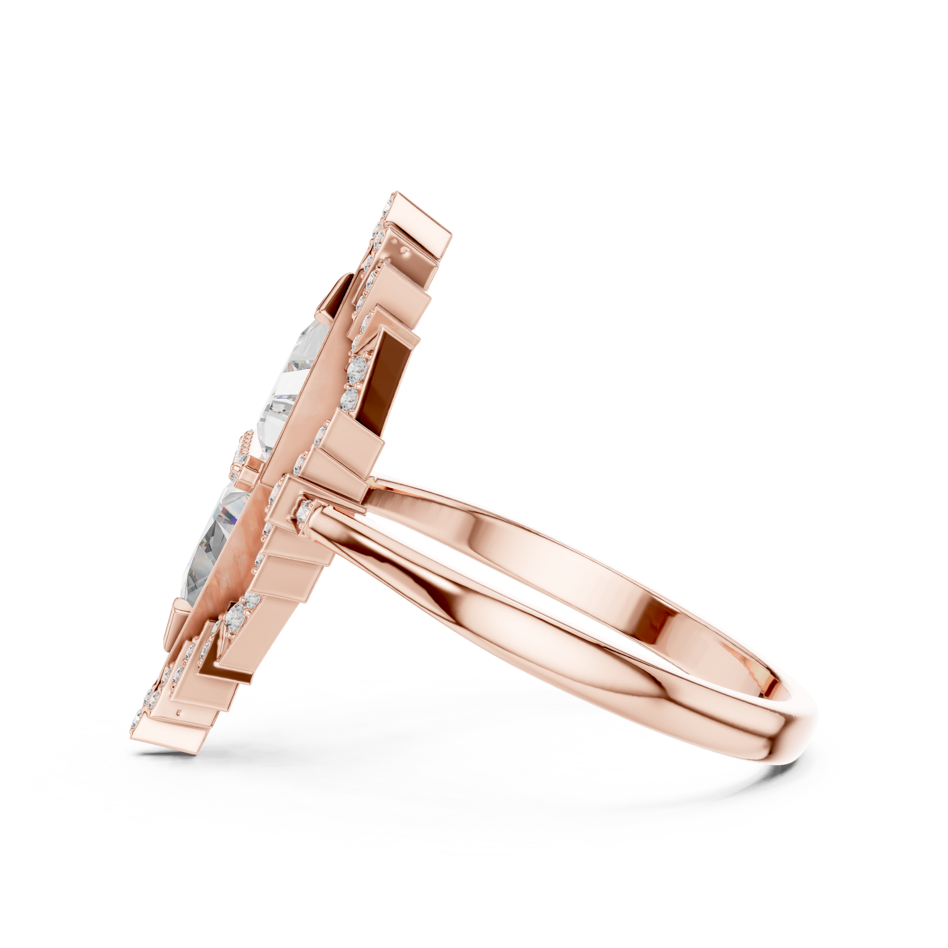 Round Halo Lab Grown Diamond Ring