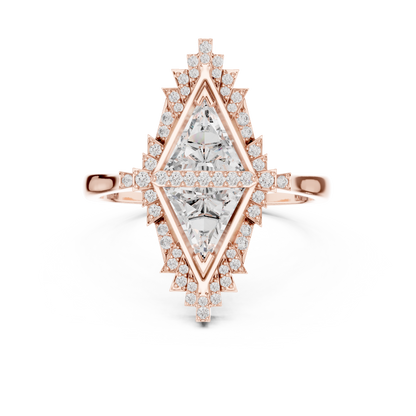 Round Halo Lab Grown Diamond Ring