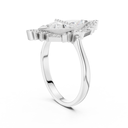 Round Halo Lab Grown Diamond Ring