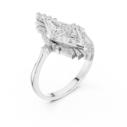 Round Halo Lab Grown Diamond Ring