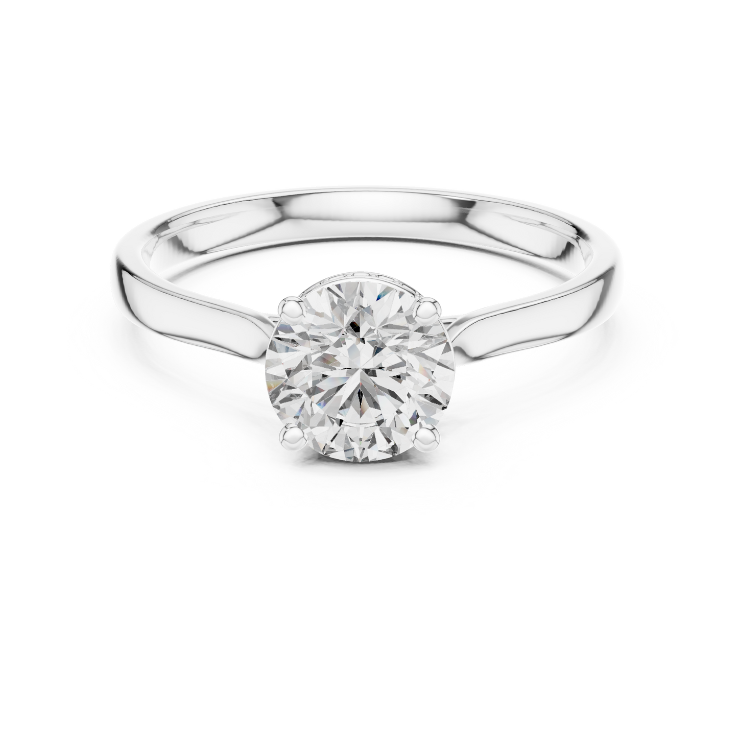 Round Halo Lab Grown Diamond Ring