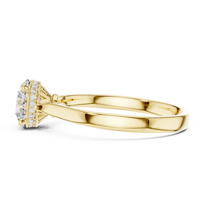 Round Halo Lab Grown Diamond Ring