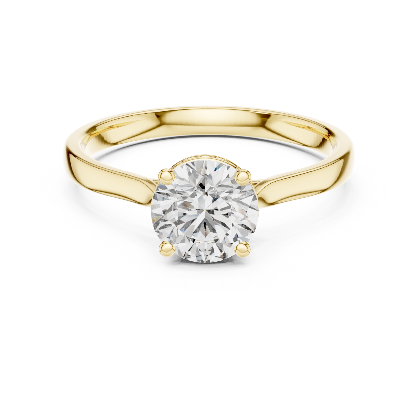 Round Halo Lab Grown Diamond Ring