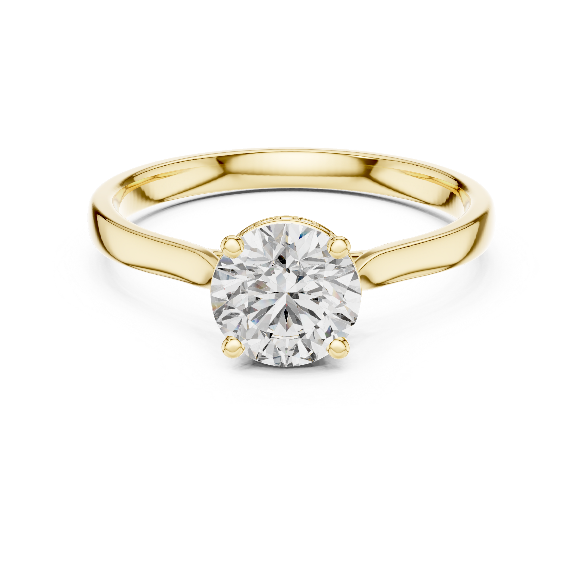 Round Halo Lab Grown Diamond Ring