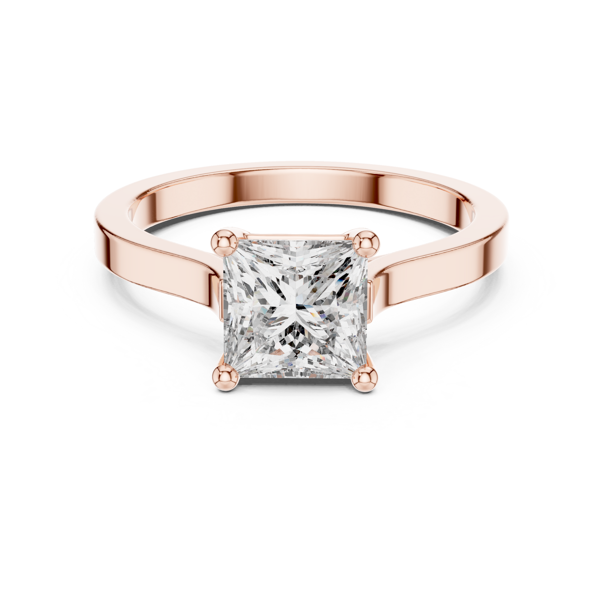 Cushion Solitaire Lab Grown Diamond Ring