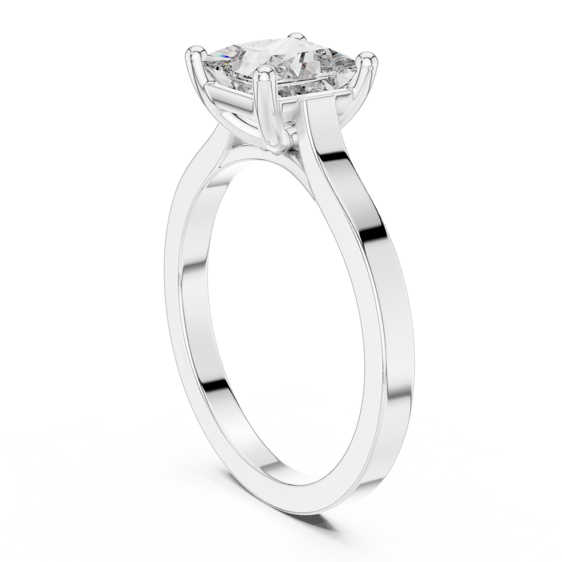 Cushion Solitaire Lab Grown Diamond Ring